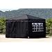 Falt Pavillon 3 x 3 m in Schwarz mit 4 Seitenteilen