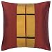 EXP Decorative Handmade Burgundy Red & Goldenrod Thai Silk Cushion Cover / Pillow Sham