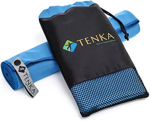 Large Microfiber Sports Towel and Travel Towel - 24"x48" - The Best Fast Drying Super Absorbent Lightweight Compact Towel. Ideal for Travelling, Sports, Yoga and Camping. Satisfaction Guaranteed