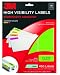 3M Permanent Adhesive High Visibility Labels, 1 x 2.62 Inches, Neon, 450 per Pack (3600-I)