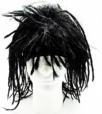 Mental Hats - Fun Fleece Winter Ski/Snowboard hat (Dread Head - Black)