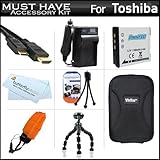 Must Have Accessories Kit For Toshiba Camileo BW10 Waterproof HD Video Came ....
