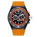 TechnoMarine Men's 110020 Cruise Sport Chronograph Black and Orange Dial Watch