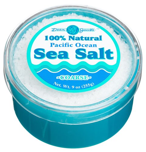 Dean Jacobs Sea Salt, Coarse, 9-Ounce Jars (Pack of 4) by Dean Jacobs