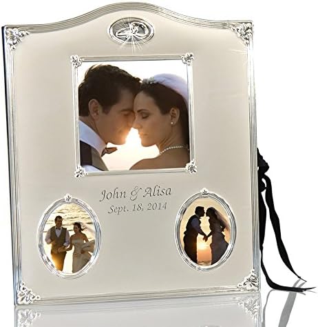 Thanh 39 Personalized Gifts - Silver Wedding Ring Photo Album