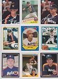 Houston Astros Hall of Famers & Heros (9) Card Baseball Lot (Craig Biggio) (Nolan Ryan) (Jeff Bagwell) (Mike Scott) (Jose Cruz) (Joe Morgan) (Joe Niekro) (Bill Doran) (Joe Sambito)