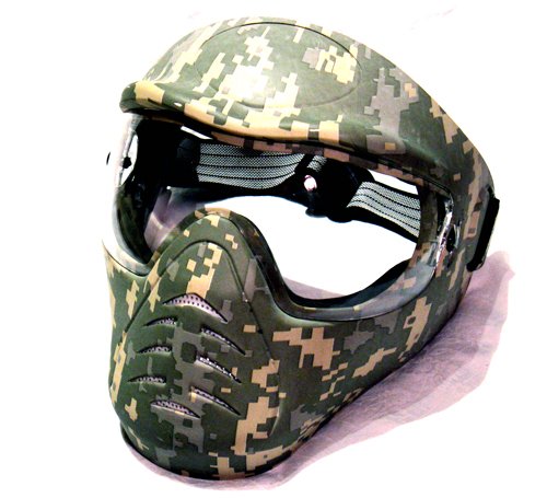 Hakkotsu full face airsoft mask low fog ACU H1-3 