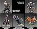 Final Fantasy Action Figure Set, Creatures Kai Volume 1-5 Figures (Magitek Armor / Bahamut Sin / Zalera, the Death Seraph / Valfor / Brothers)_s-1