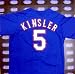 Ian Kinsler Autographed/Hand Signed MLB Baseball Jersey (Texas Rangers) BLUE JERSEY
