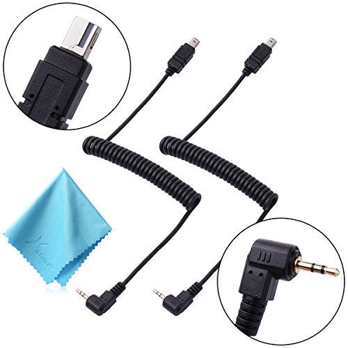 2x 2.5mm-N3 Remote Connect Cable for Nikon D7100 D7000 D5200 D5300 D3300 LF526