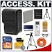 Deluxe Accessory Kit with Soft Leather Case + Transcend 2GB SD Card + Spare NP-40 Li-ion Battery + Tripod + Cameta Bonus Accessory Kit for Fuji Finepix F480 Digital Camera