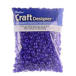 Pony Beads, Opaque Dark Blue, 480pc Pkg