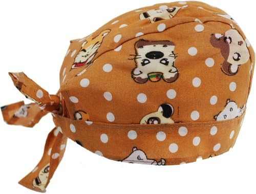 Biker Skull Caps - Head Wrap Do Rags / Bandanas / Hats - Brown Pokemon