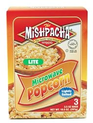 MISHPACHA Microwave Lite Popcorn, 3-Count Boxes (Pack of 6)