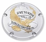 Harley Davidson Live to Ride Timer Cover Gold and Chrome 32689-99A