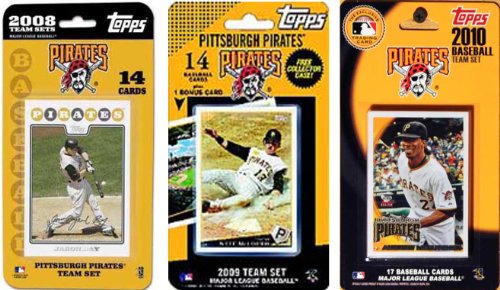 MLB  Pittsburgh Pirates 3 Different Licensed Trading Card Team Sets