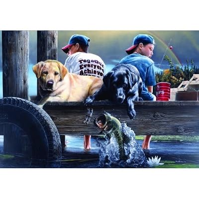 Who's Fishing 500pc Jigsaw Puzzle by Kevin Daniels