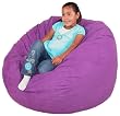 3-feet Purple Cozy Sac Bean Bag Chair Love Seat