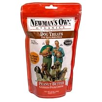 Newman's Own®Organics Dog Treats for Small Size Dogs, Peanut Butter, 10-Ounce Bags (Pack of 6)