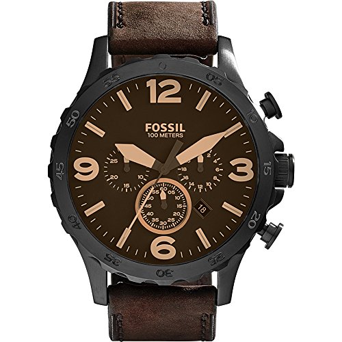 Fossil Nate Chronograph Leather Watch