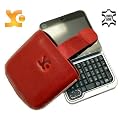 Suncase Ledertasche (Lasche mit R�ckzugfunktion) f�r Motorola Flipout rot