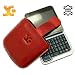 Suncase Ledertasche (Lasche mit R�ckzugfunktion) f�r Motorola Flipout rot