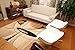 Feraghan Contemporary Modern Wavy Circles Wool Area Rug, 2' x 7', Brown/Beige
