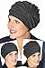 100% Cotton Trinity Turban - 3 Looks in One! Slouchy Chemo Hats for Cancer Patients