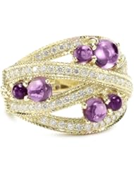Judith Ripka "Camelot" Pave Multi-Wrap Band Ring