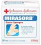 Johnson & Johnson Home Care Sterile Mirasorb Gauze Sponges, 50-Count Boxes (Pack of 3)