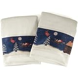 Blonder Primitive Snowmen Bath Towel, Set of 2