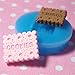 017LBQ Rectangular Cookie/Biscuit Flexible Silicone Mold Miniature Food Sweets (Clay, Resins, Gum Paste)