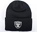 Oakland Raiders Cuffed Winter Knit Hat Black