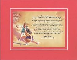 Personalized Touching and Heartfelt Poem for Inspirations - To My Lovely Niece [Donna,] May Your Life Be Filled With Blessings . . .Poem on 11 x 14 inches Double Beveled Matting