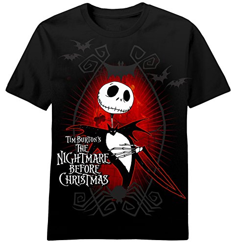 Disney Men's Dark Love T-Shirt, Black, Small