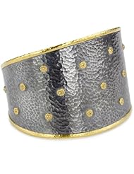 GURHAN "Imperial" High Karat Gold and Silver Diamond Cuff Bracelet