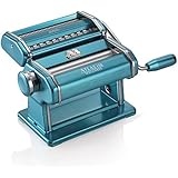 Marcato Atlas Wellness 150 Stainless Steel Pasta Maker, Light Blue