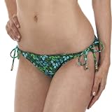 Xhilaration Leaf Triangle Swim Bottoms - Green
