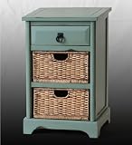 Privilege 24076 1 Dr 2 Basket Stand - Vintage Green