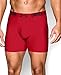 Under Armour Men's Original Series 6-inch Boxerjock Boxer Briefs-2 Pack , Red (600)/Black , X-Large