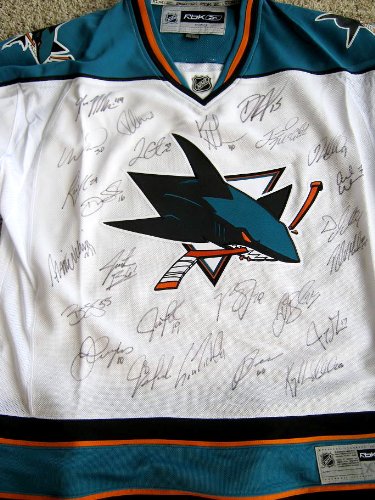 San Jose Sharks Autographed / Signed Hockey Jersey