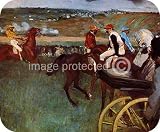Amateur Jockeys on the Course Edgar Degas Art MOUSE PAD