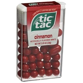 Tic Tac Cinnamon Mints, 5/8-Ounce Dispensers (Pack of 24)
