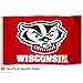 UW Badgers Double-Sided 3x5 Flag