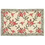 Homefires Accents Rose Trellis Indoor Rug, 22-Inch by 34-Inch