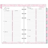 Day-Timer Two Page Per Week Refill 2016, 12 Months, Loose-Leaf, Portable Size, 3.75 x 6.75 Inches, Pink Ribbon (11270)