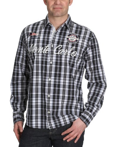 TOM TAILOR Herren Hemden/ Freizeit 20161250010/Ray front chain shirt, Gr. 44/46 (S), Schwa Preisvergleich