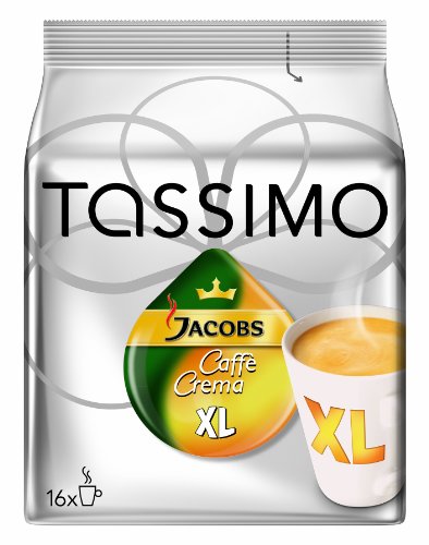 Tassimo Jacobs Krönung Caffè Crema XL, 3er Pack (3 x 16 Portionen)