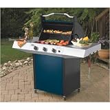 Vermont Castings VCS3006P 3-Burner Propane Gas Grill, Blue
