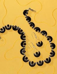 Onyx Necklace and Earrings Set
